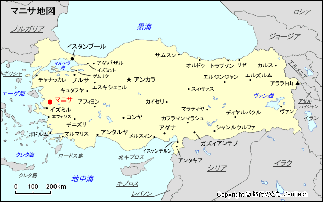 マニサ地図