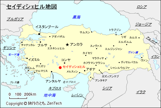 セイディシェヒル地図