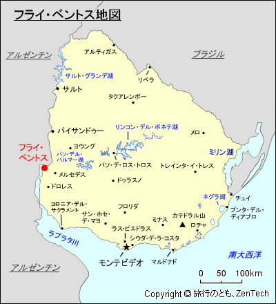 フライ・ベントス地図