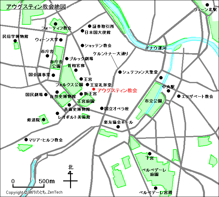 アウグスティン教会地図