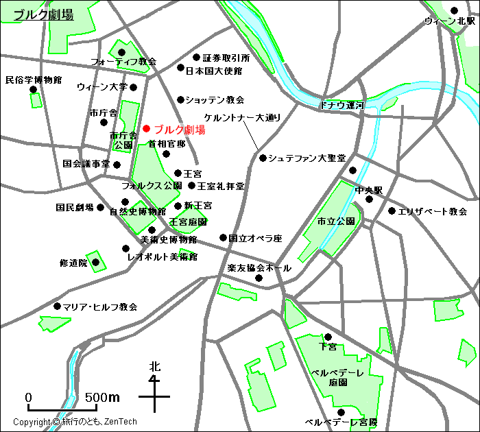ブルク劇場地図