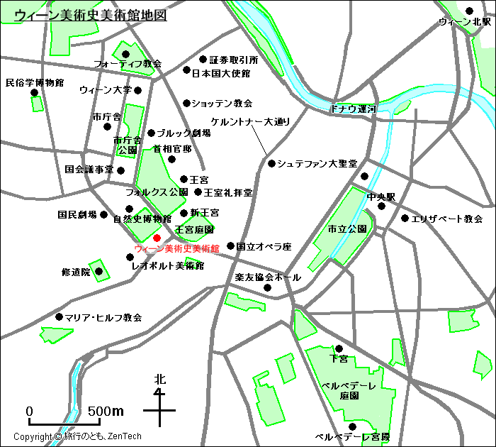 ウィーン美術史美術館地図