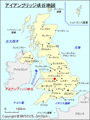 アイアンブリッジ峡谷地図