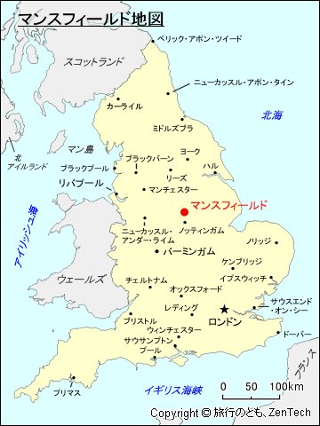 マンスフィールド地図