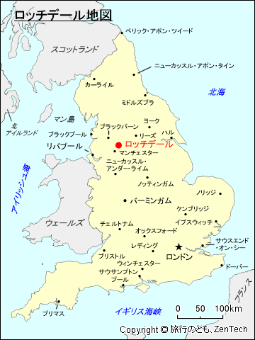 ロッチデール地図