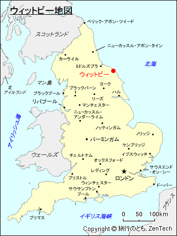 ウィットビー地図