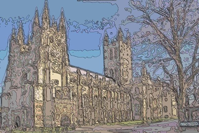 カンタベリー大聖堂、聖オーガスティン修道院と聖マーティン教会