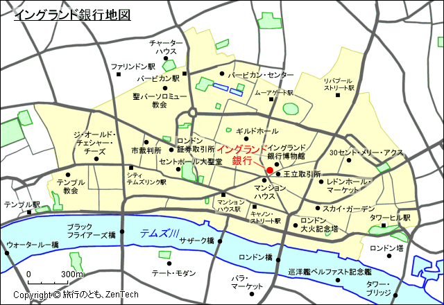 イングランド銀行地図