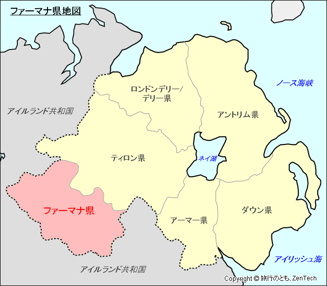 ファーマナ県地図