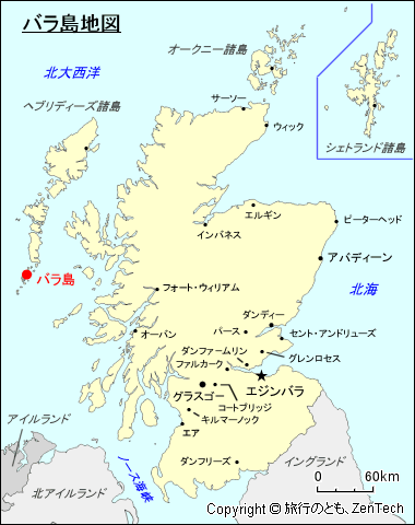 バラ島地図