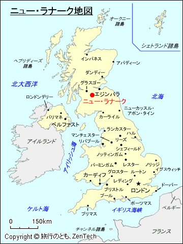 ニュー・ラナーク地図