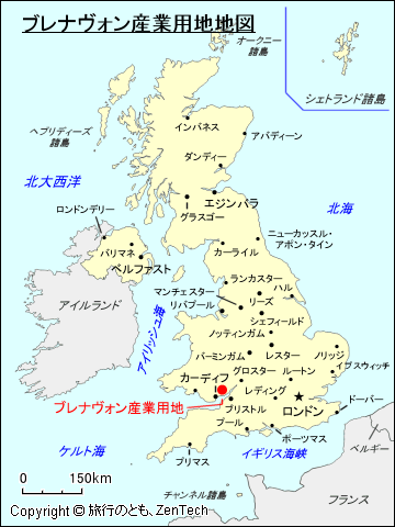 ブレナヴォン産業用地地図