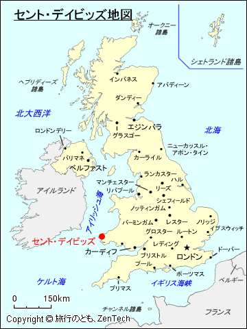 セント・デイビッズ地図