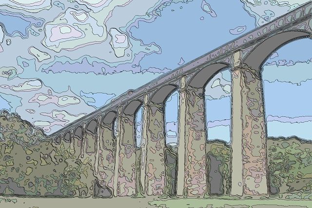 ポントカサステの水道橋