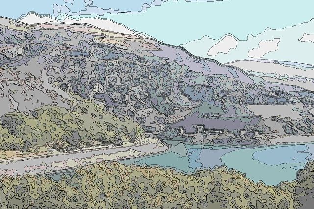 ウェールズ北西部のスレート関連景観