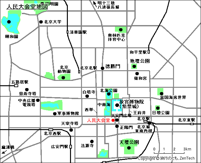 人民大会堂地図