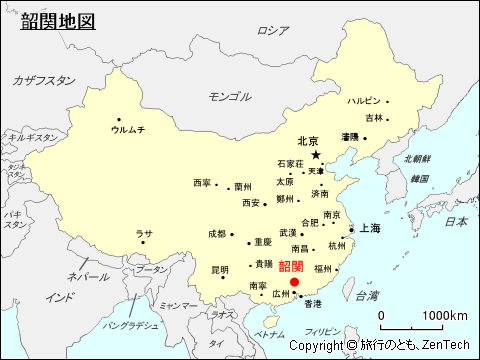 韶関地図