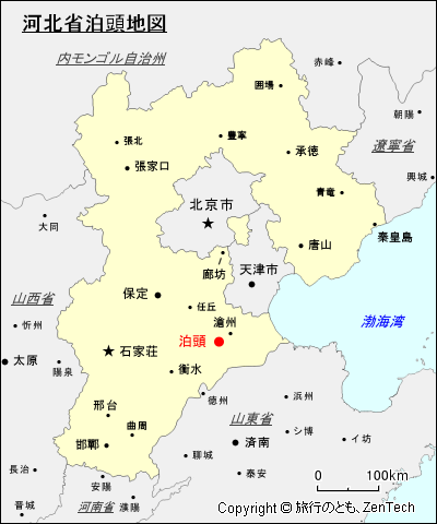 河北省泊頭地図