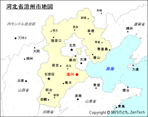 河北省滄州地図