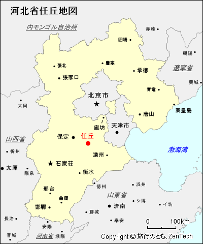 河北省任丘地図