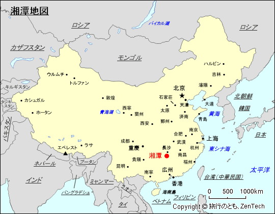 湘潭地図