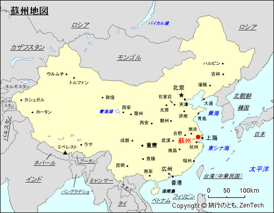蘇州地図