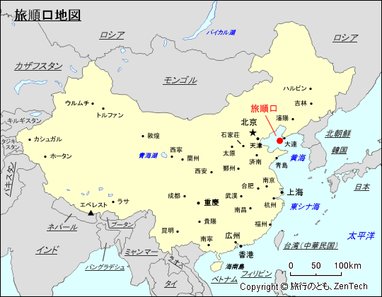 旅順口地図