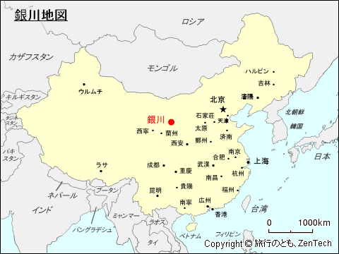 銀川地図