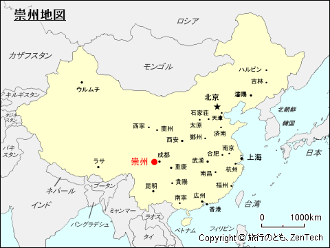 崇州地図