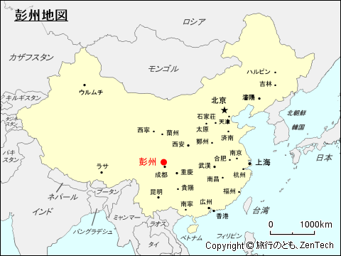 彭州地図
