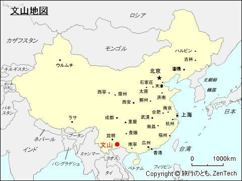 文山地図