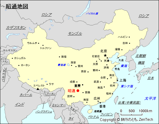 昭通地図