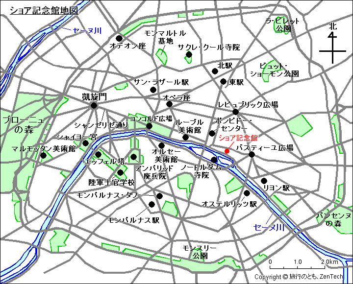 ショア記念館地図