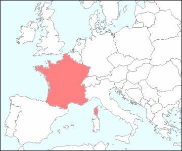 フランス地図 旅行のとも Zentech