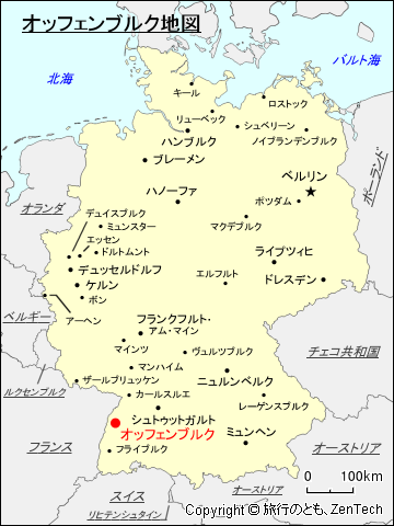 オッフェンブルク地図