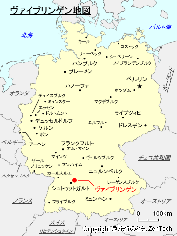 ヴァイブリンゲン地図
