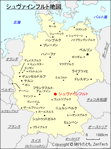 シュヴァインフルト地図