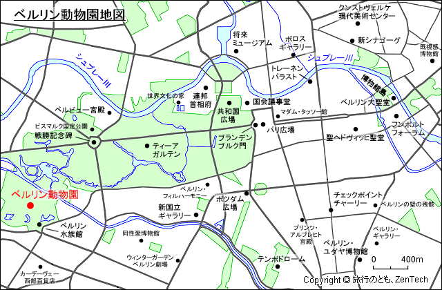 ベルリン動物園地図