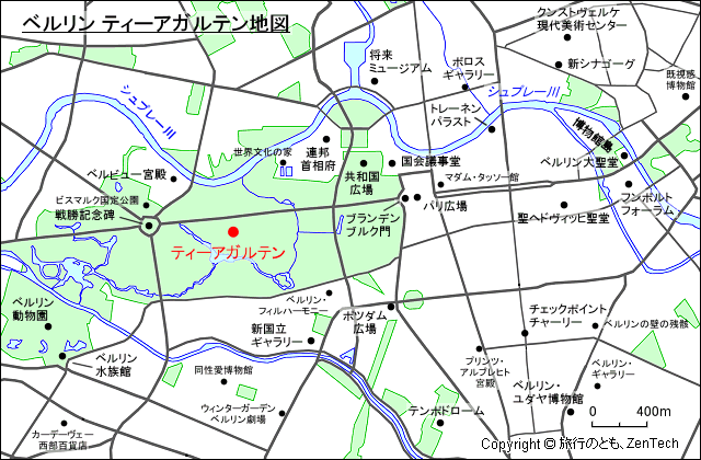 ベルリン ティーアガルテン地図