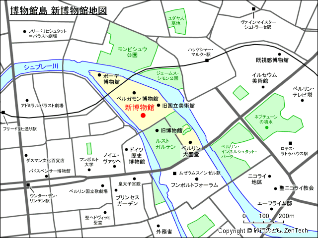 博物館島 新博物館地図