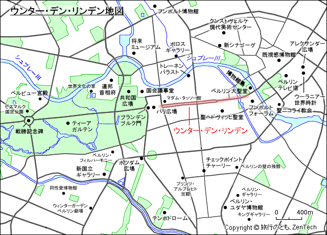 ベルリン ウンター・デン・リンデン地図