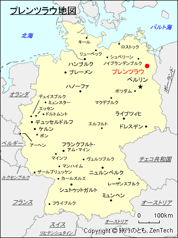 プレンツラウ地図