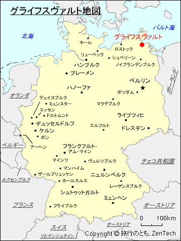 グライフスヴァルト地図