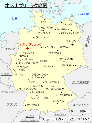ドイツ オスナブリュック地図 旅行のとも Zentech