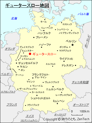 ギュータースロー地図