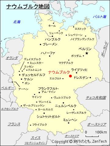 ナウムブルク地図