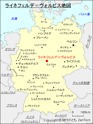 ライネフェルデ＝ヴォルビス地図