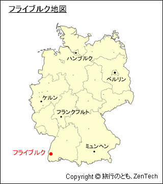 ドイツにおけるマンハイムの位置地図