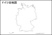 ドイツ白地図