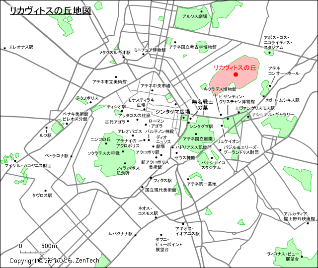 リカヴィトスの丘地図